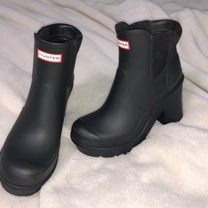 Hunter Block Heel Chelsea Boots